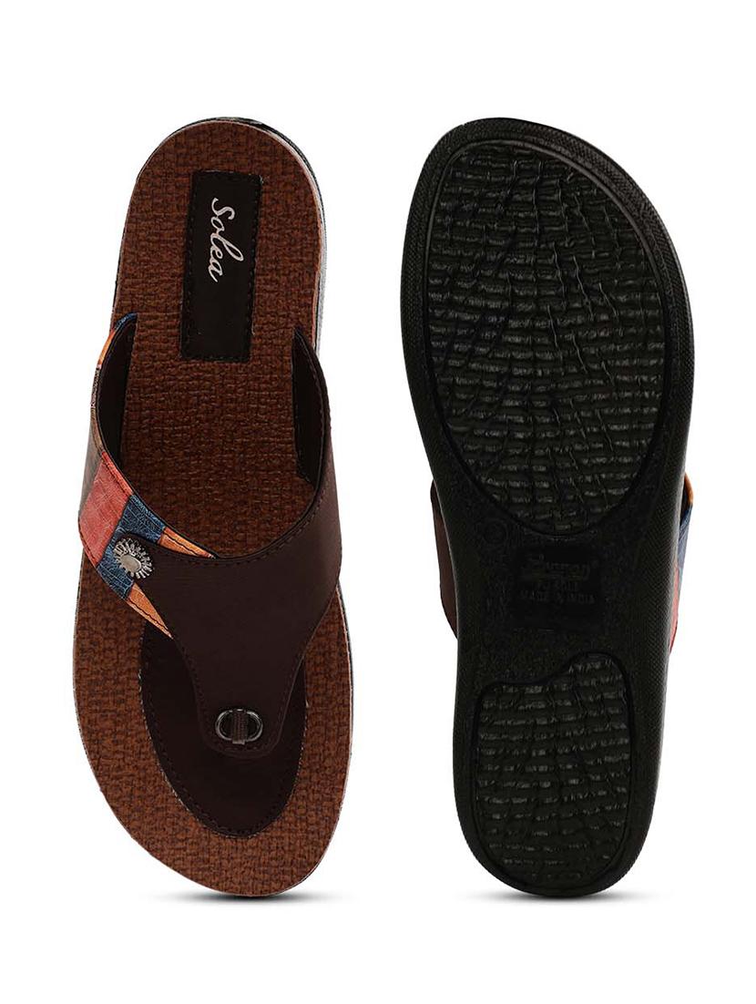 brown slip on flip flop - 17924197 - Zoom Image - 4