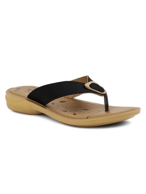 black slip on flip flop - 17924202 - Standard Image - 1