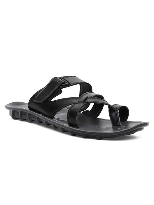 black resin toe separator slippers - 17924217 - Standard Image - 1