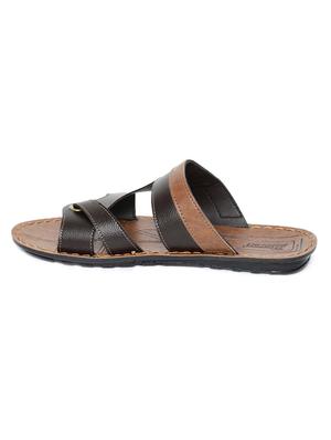 brown toe separator slipper - 17924219 - Standard Image - 2