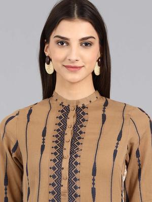 printed straight kurta - 17924820 - Standard Image - 5