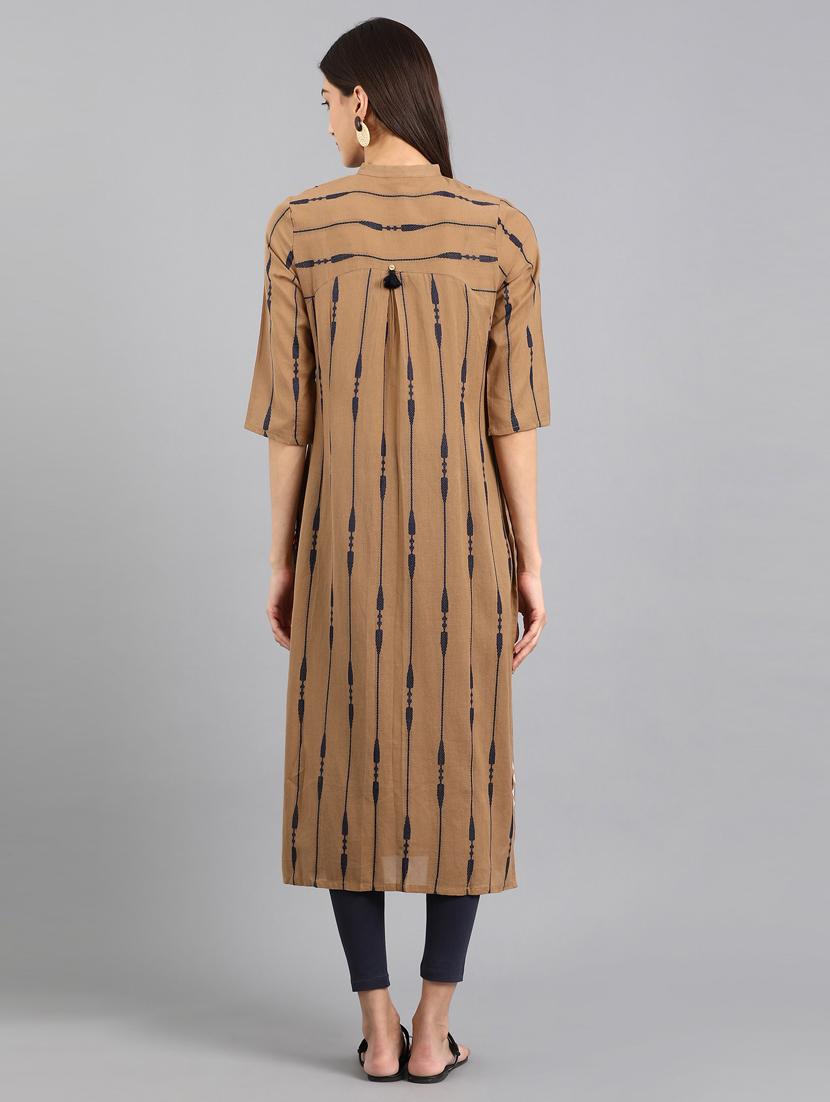 printed straight kurta - 17924820 - Zoom Image - 4