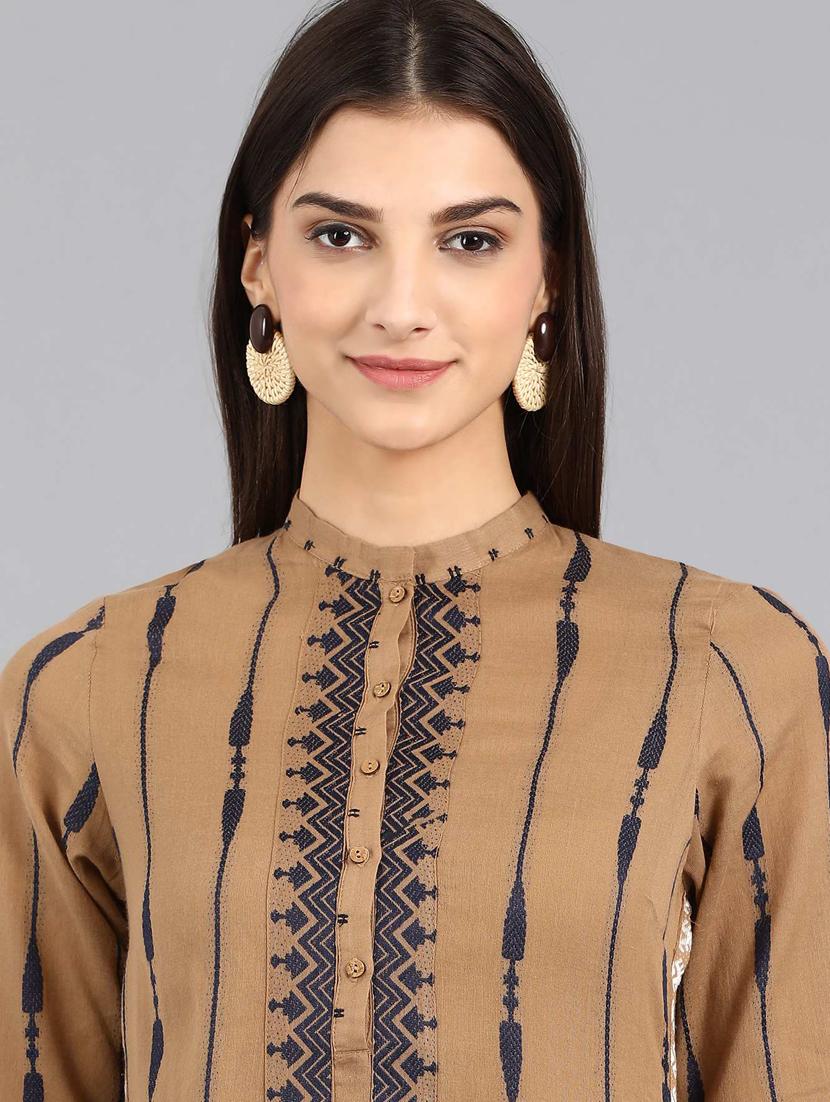 printed straight kurta - 17924820 - Zoom Image - 5