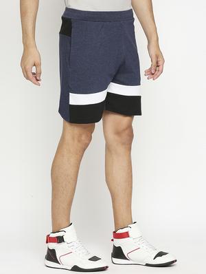 blue color block shorts - 17925283 - Standard Image - 2