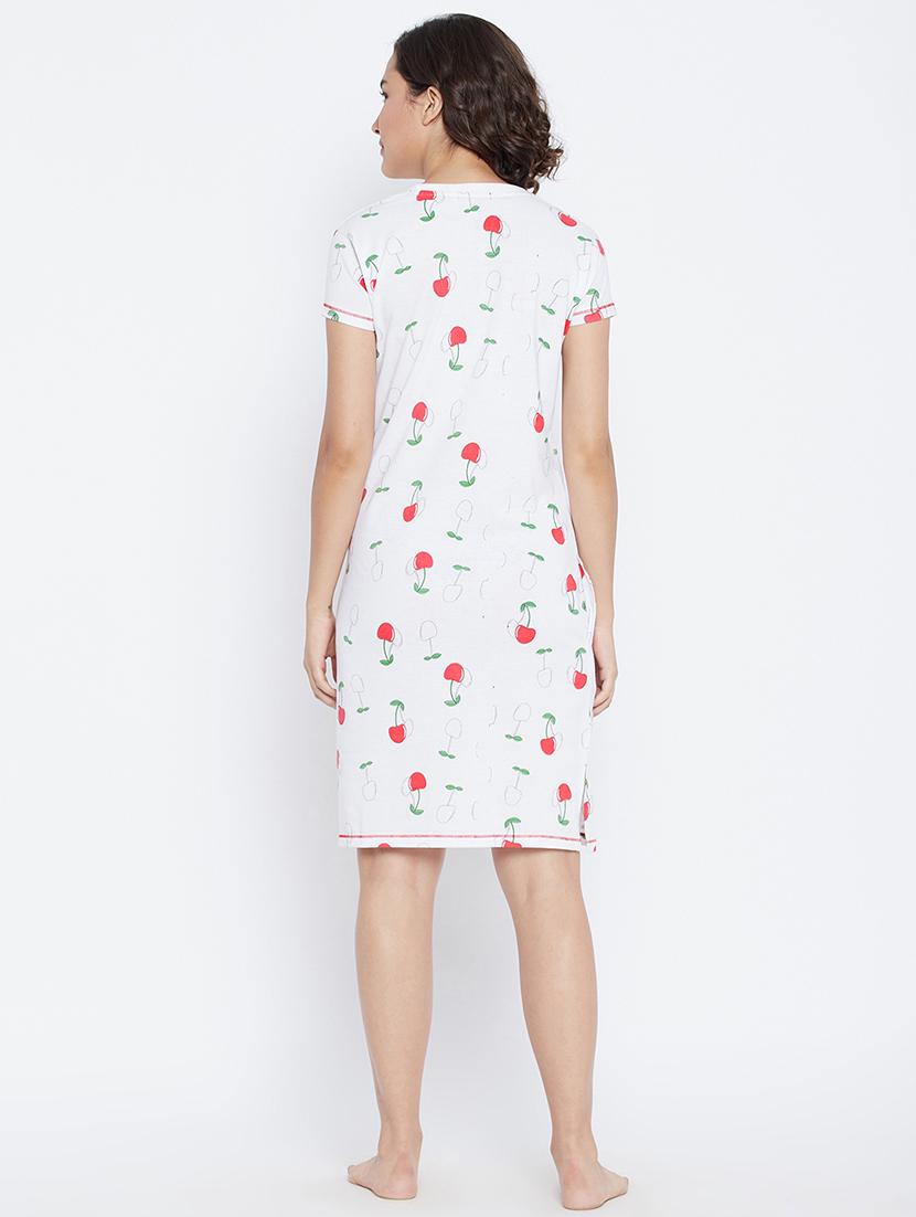 round neck printed printed sleepshirt - 17925369 - Zoom Image - 3