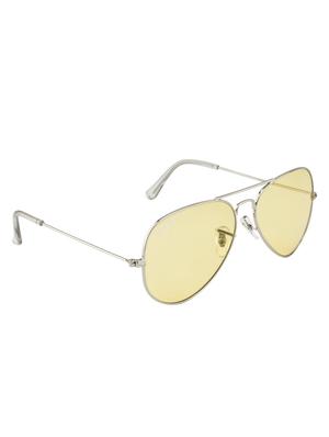 aviamst by ted smith in sliver frame with aviator candy yellow lens sunglass - 17925459 - Standard Image - 2