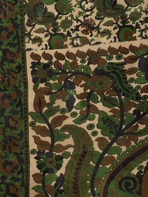 floral bordered saree with blouse - 17925627 - Standard Image - 5
