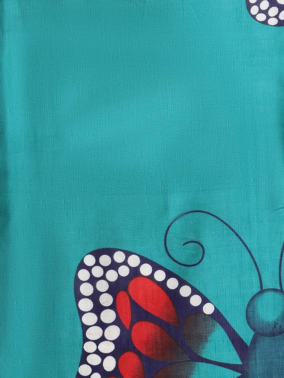 conversational printed saree with blouse - 17925687 - Zoom Image - 5