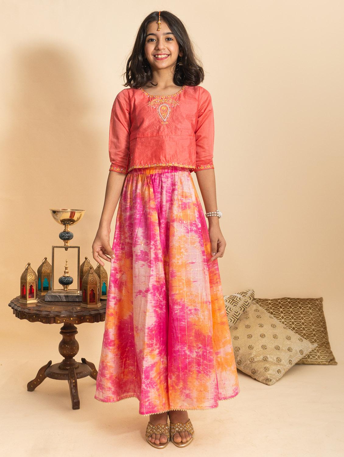 pink printed lehnga choli - 17926391 - Zoom Image - 1