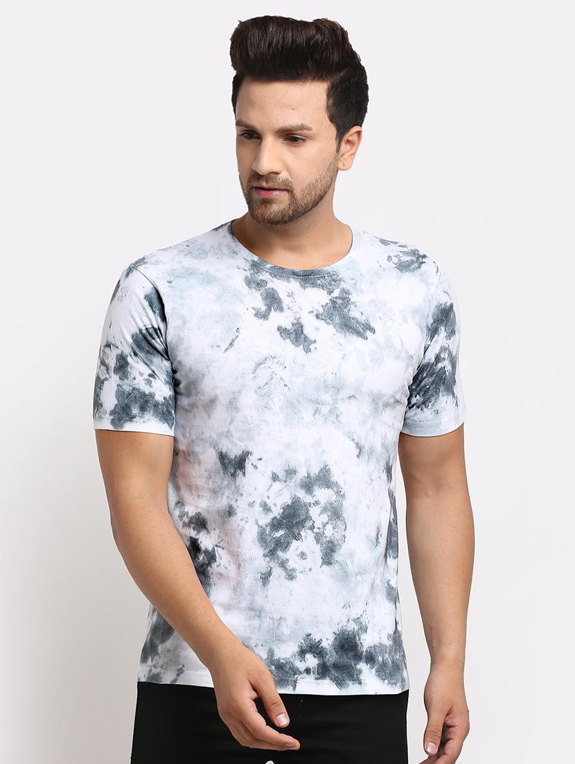 grey tie & dye print t-shirt - 17927184 - Zoom Image - 1