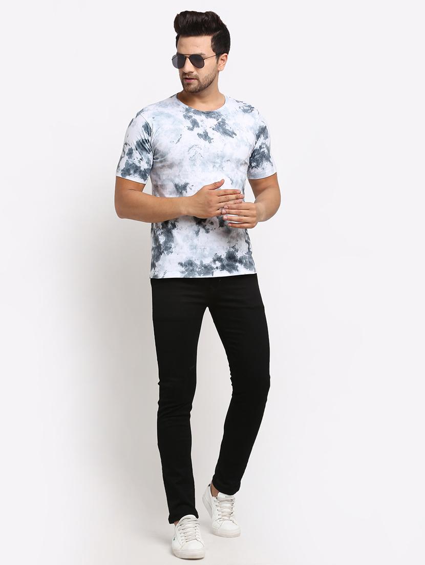 grey tie & dye print t-shirt - 17927184 - Zoom Image - 4