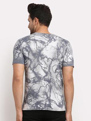 grey tie & dye print t-shirt - 17927186 - Standard Image - 3