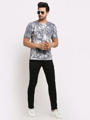 grey tie & dye print t-shirt - 17927186 - Standard Image - 4