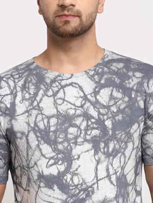 grey tie & dye print t-shirt - 17927186 - Standard Image - 5