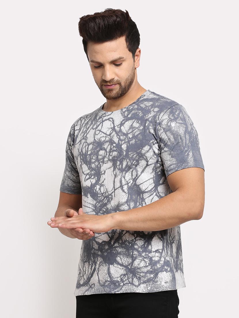 grey tie & dye print t-shirt - 17927186 - Zoom Image - 2