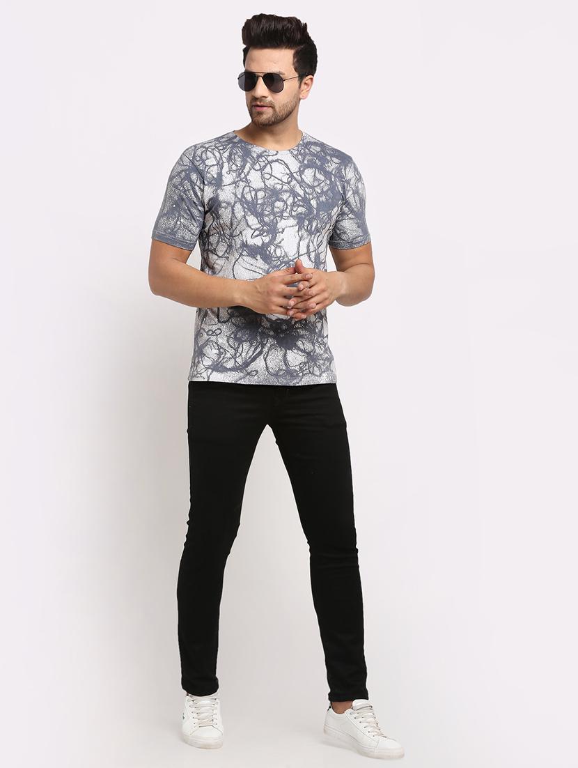 grey tie & dye print t-shirt - 17927186 - Zoom Image - 4