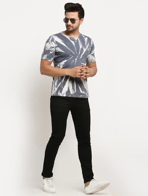 grey tie & dye print t-shirt - 17927192 - Standard Image - 4