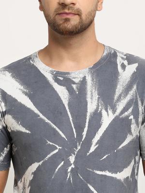grey tie & dye print t-shirt - 17927192 - Standard Image - 5