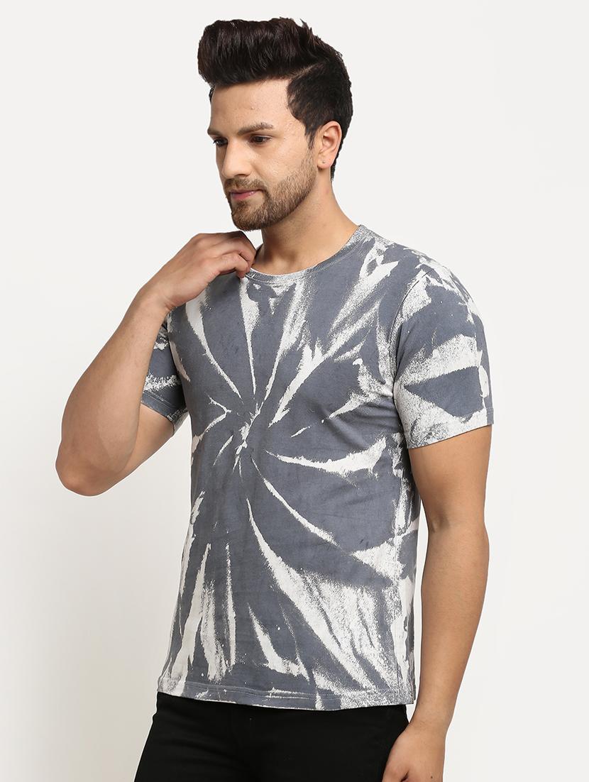 grey tie & dye print t-shirt - 17927192 - Zoom Image - 2