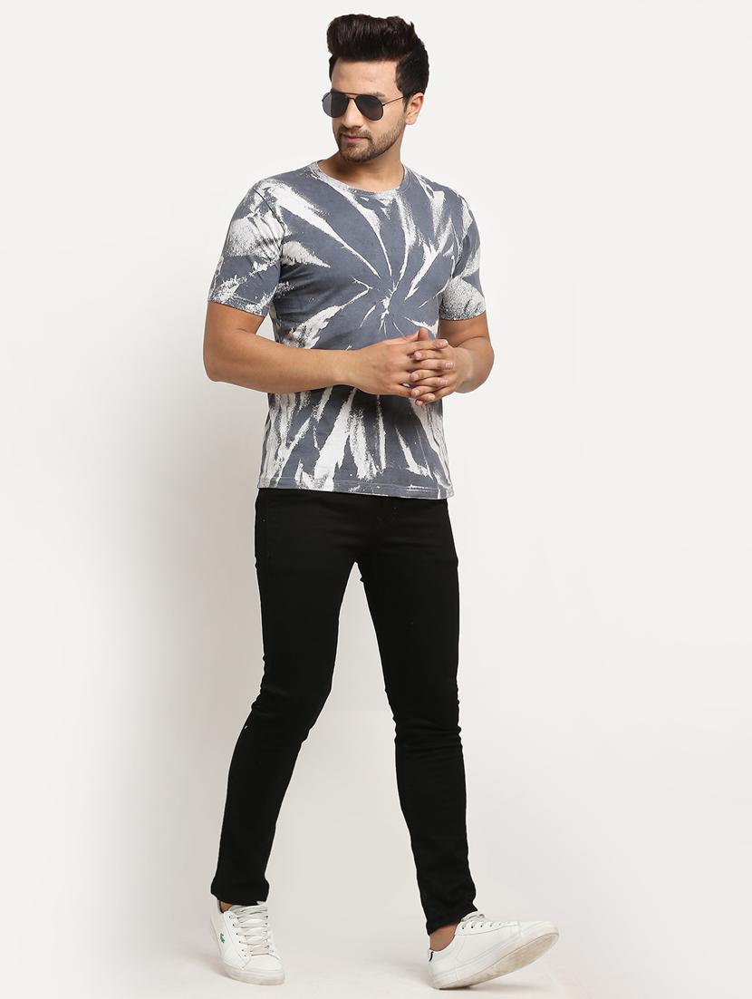 grey tie & dye print t-shirt - 17927192 - Zoom Image - 4
