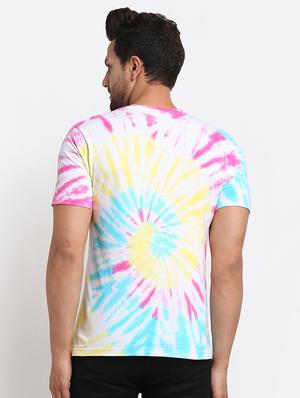 multi colored tie & dye print t-shirt - 17927194 - Standard Image - 3