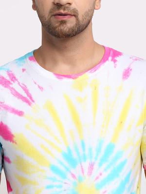 multi colored tie & dye print t-shirt - 17927194 - Standard Image - 5