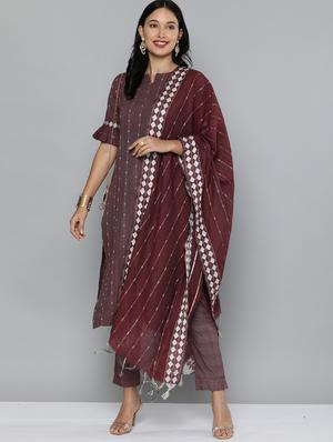 self design unstitched suit - 17927239 - Standard Image - 2