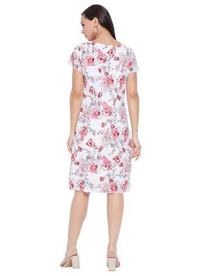 round neck floral sheath dress - 17927294 - Standard Image - 3