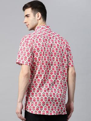 white printed casual shirt - 17927395 - Standard Image - 3