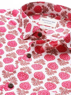 white printed casual shirt - 17927395 - Standard Image - 5