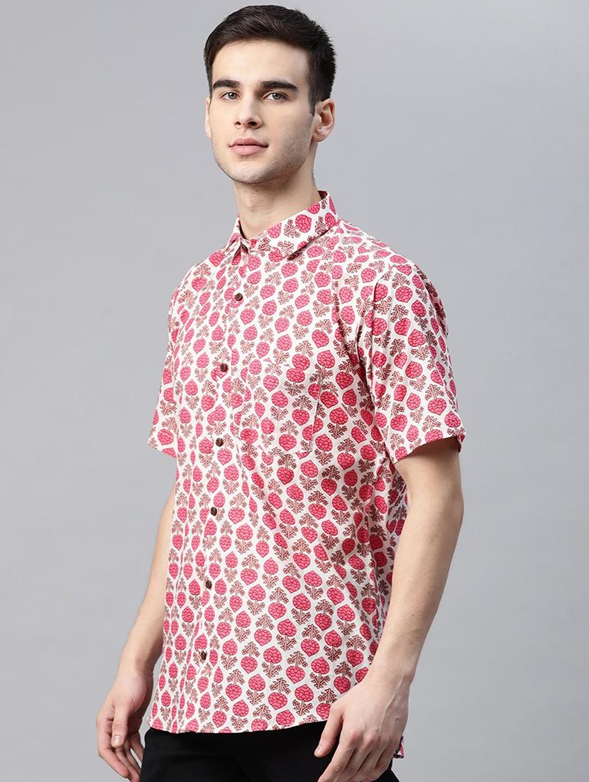 white printed casual shirt - 17927395 - Zoom Image - 2