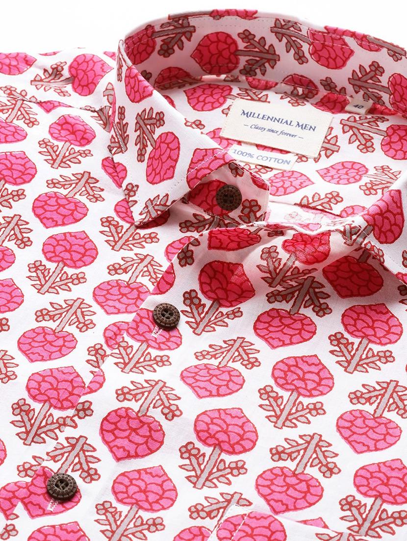 white printed casual shirt - 17927395 - Zoom Image - 5