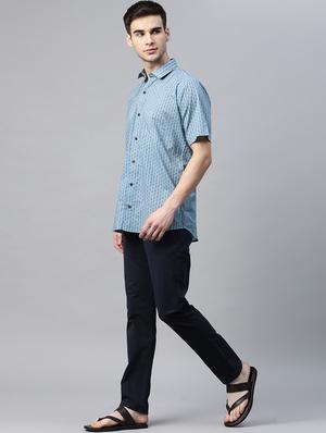 grey printed casual shirt - 17927396 - Standard Image - 4