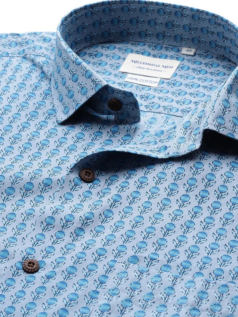 grey printed casual shirt - 17927396 - Zoom Image - 5