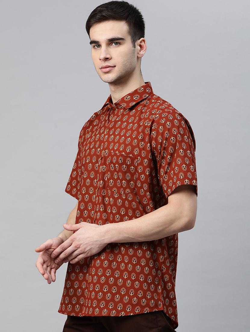 red printed casual shirt - 17927403 - Zoom Image - 2