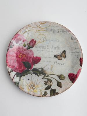 odette romantic paris wall hanging plate - 17927689 - Standard Image - 2