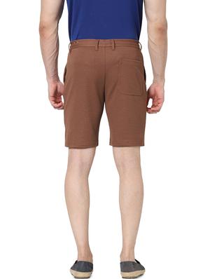 brown textured bermuda shorts - 17928799 - Standard Image - 3