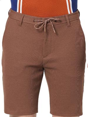 brown textured bermuda shorts - 17928799 - Standard Image - 4