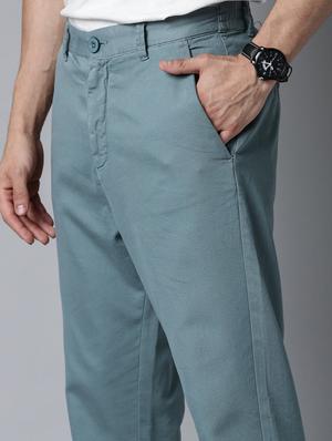 green solid chinos - 17928904 - Standard Image - 5