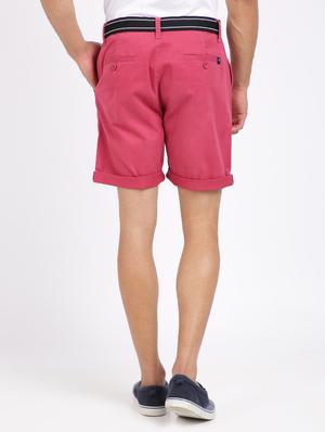 pink solid bermuda shorts - 17929115 - Standard Image - 3