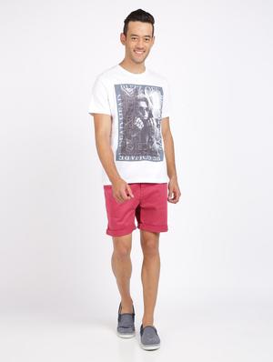 pink solid bermuda shorts - 17929115 - Standard Image - 4