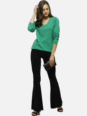 v-neck solid pullover - 17929378 - Standard Image - 4