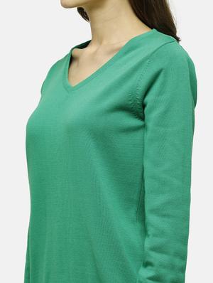v-neck solid pullover - 17929378 - Standard Image - 5