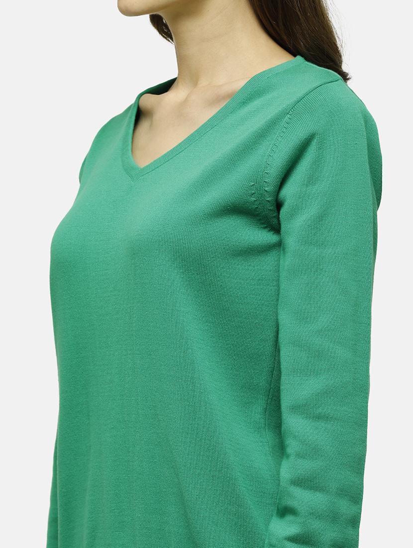 v-neck solid pullover - 17929378 - Zoom Image - 5