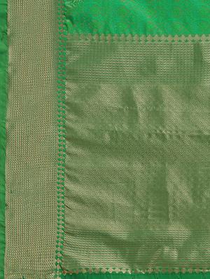 self design banarasi saree with blouse - 17929479 - Standard Image - 5