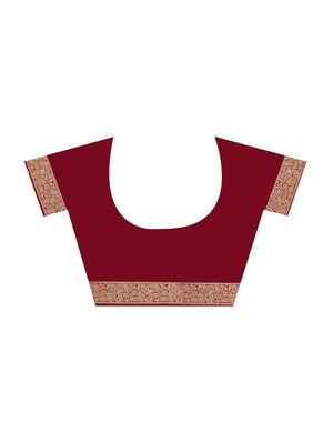jacquard work banarasi saree with blouse - 17929498 - Standard Image - 3
