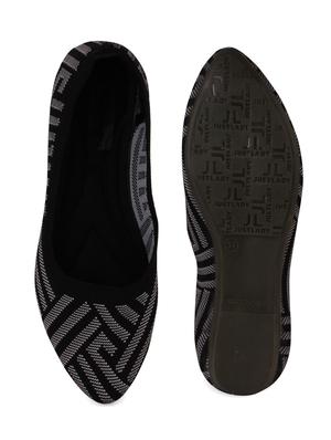 black pu slip on ballerina - 17929529 - Standard Image - 3