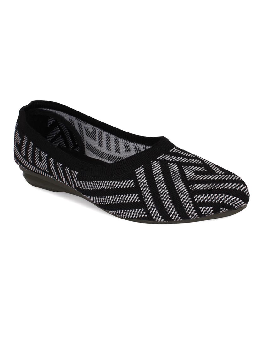 black pu slip on ballerina - 17929529 - Zoom Image - 1