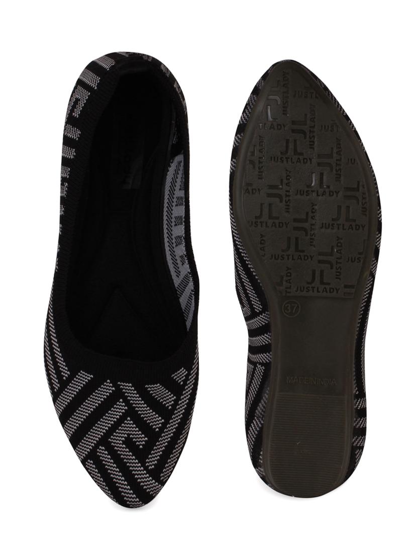 black pu slip on ballerina - 17929529 - Zoom Image - 3