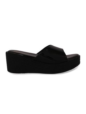 just lady platform heel black slip on slippers - 17929799 - Standard Image - 2